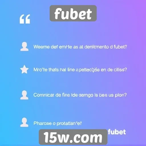feedback dos usuários sobre o atendimento do fubet